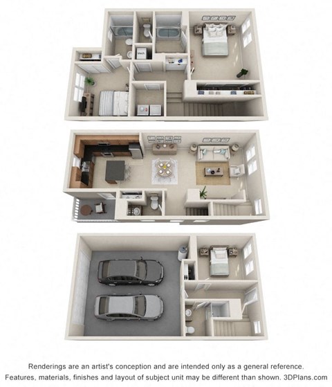 Montecito 3Bed 3.5Bath at Croix Townhomes, Nevada